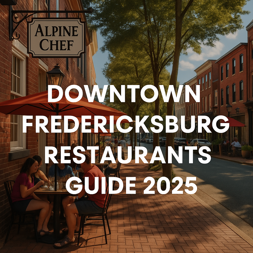 Explore downtown Fredericksburg's culinary treasures and signature dishes.