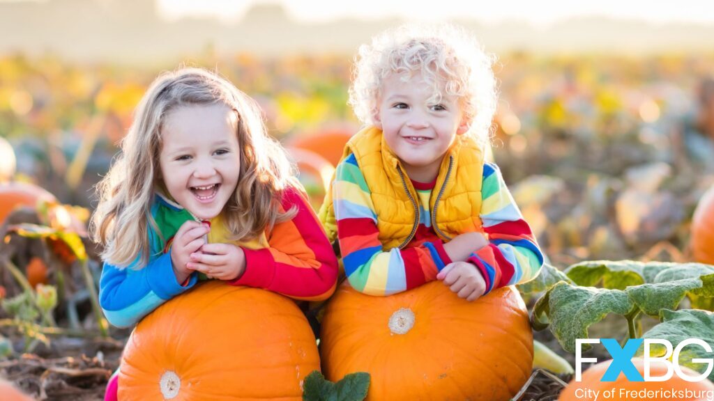 Local pumpkin patch activities at Fredericksburg Farm Fun — a highlight for community events and family-friendly attractions in 2025.