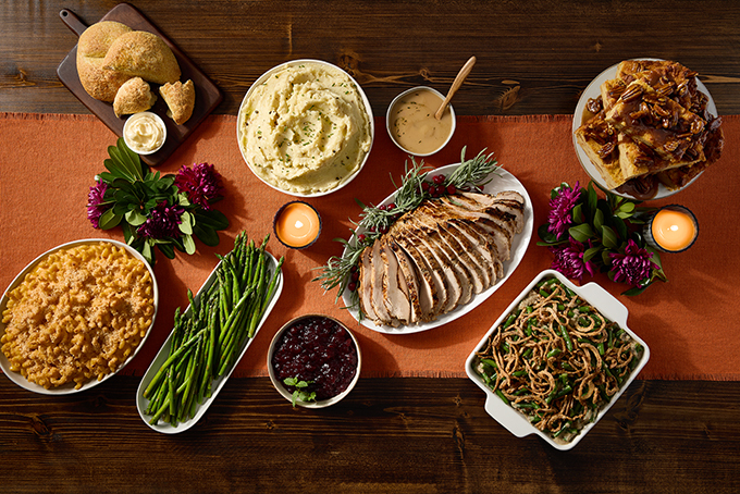 Roasted turkey from local pre-order Thanksgiving feasts.